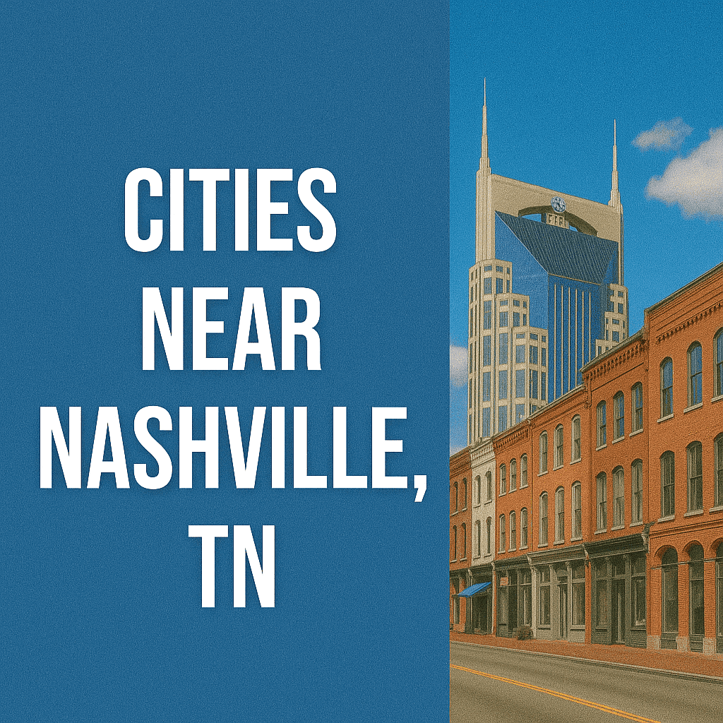 Explore Cities Near Nashville, TN | Populations, Information and Data